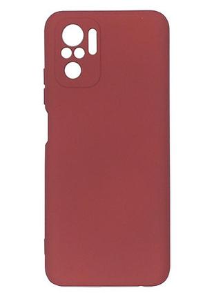 Чехол на xiaomi redmi note 10 / xiaomi redmi note 10s бордовый силиконовый для сяоми редми нот 10 10с