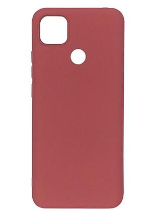 Чехол на xiaomi redmi 9c / xiaomi redmi 10a бордовый матовый для сяоми редми 9с / 10а