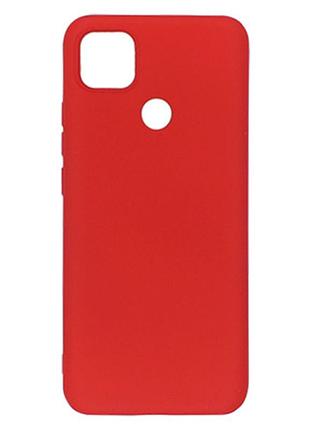Чехол на xiaomi redmi 9c / xiaomi redmi 10a красный матовый для ксиоми редми 9с / 10а