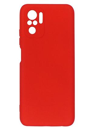 Чехол на xiaomi redmi note 10 / xiaomi redmi note 10s красный матовый для сяоми редми нот 10 10с