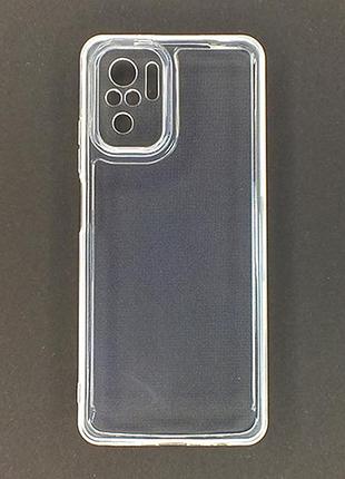 Чехол на xiaomi redmi note 10 / xiaomi redmi note 10s прозрачный силиконовый для сяоми редми нот 10 10с