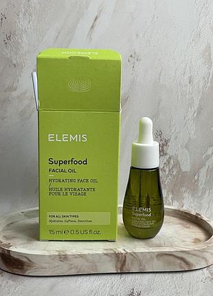 Зволожуюча та поживна олія для обличчя elemis  superfood facial oil