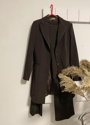Rinascimento-брючный коричневый винтажный костюм1 фото