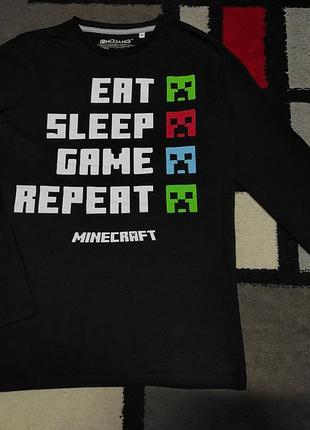 Кофта,реглан,лонгслів  з minecraft для хлопчика 14-15 р