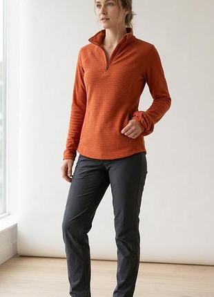 Тонкая флисовая кофта с карманами s/m ог 96-104см