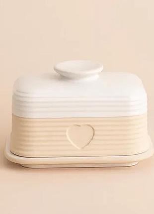 Керамічна маслянка mason cash rustic charm butter dish