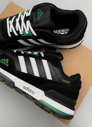 Adidas zx 750 black white green