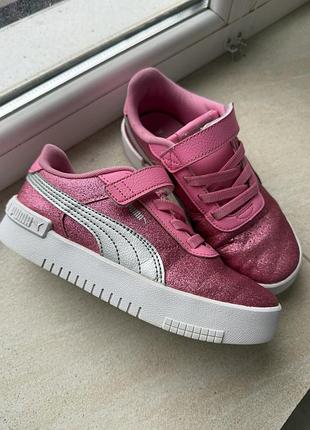 Кросівки дитячі puma рожеві блискучі
