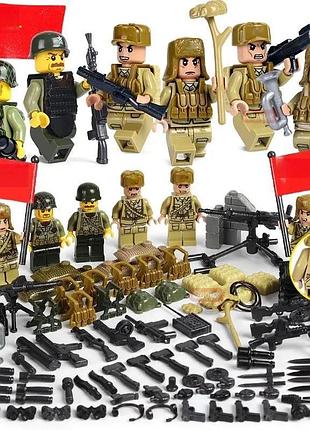 Фигурки человечки военные вторая мировая война партизаны и союзники ссср art4448