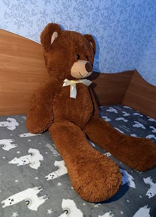 М'яка іграшка ведмедик 110 см коричневий