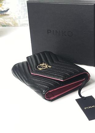 Жіночий шкіряний гаманець  pinko woman colour black оригінал