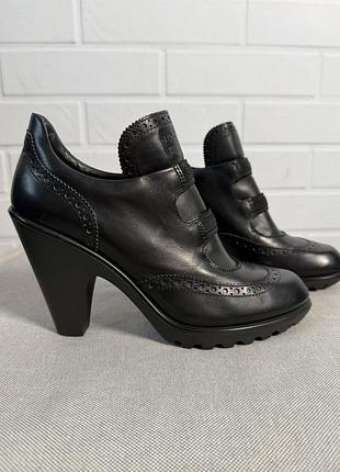 Hogan x karl lagerfeld женские кожаные туфли размер 40 26см