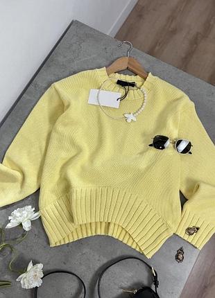 Светр жіночий zara лимонний