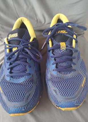 Кросівки asics gel-cumulus 19 gtx gore-tex синьо-жовті 26,5 см