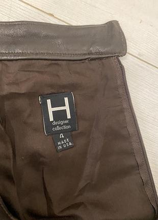 Кожаная юбка halston heritage 6