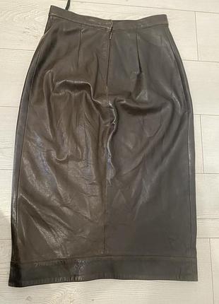 Кожаная юбка halston heritage 8