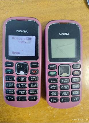 Nokia 1280 рожевий, 2 шт, один робочий, другий на запчастини