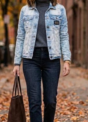 Джинсовая куртка женская турецкого бренда denim republic м