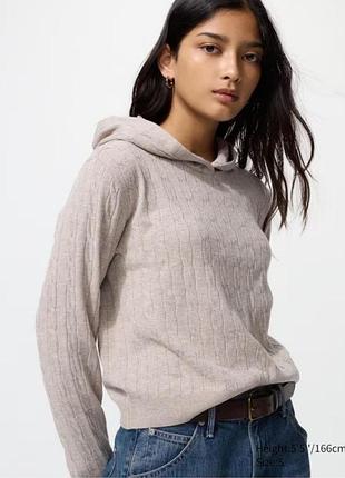 Худи свитшот косичка uniqlo большой размер