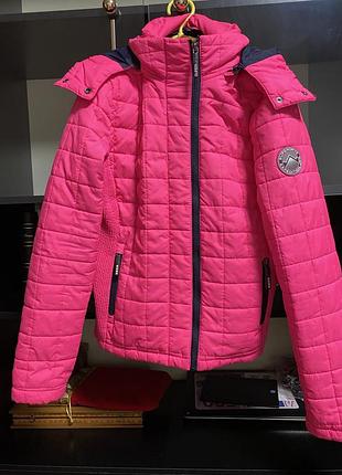 Куртка жіноча superdry стьобана рожева s/m