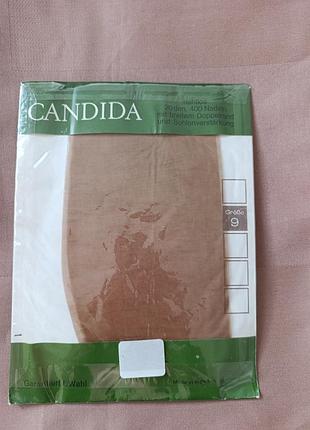 Винтажные нейлоновые чулки candida 20 den (фрн / west germany), 1 сорт, р. 9 (36–37) - редкий винтаж!
