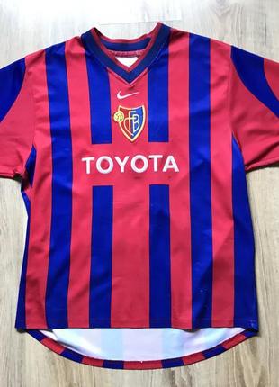 Чоловіча вінтажна футбольна джерсі nike m.yakin #15 fc basel 2001-021 фото