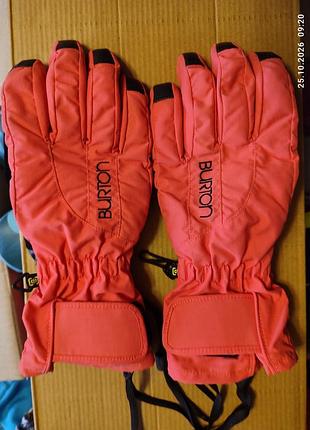 Лыжные / сноубордические перчатки burton (розовые, мембрана dryride)