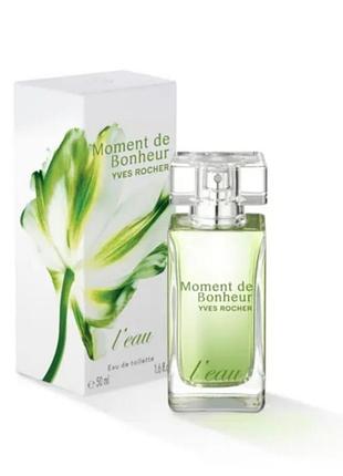 Туалетна вода для жінок yves rocher moment de bonheur l'eau 50 мл