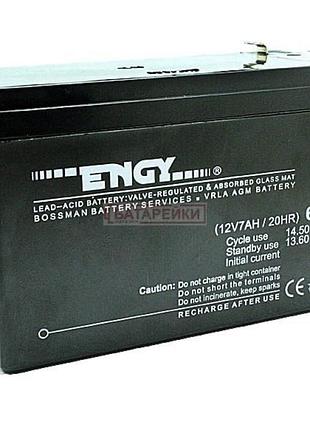 Акумулятор engy 6fm7 12v 7ah agm