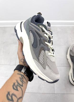 Чоловічі демісезонні кросівки bs-x dont stop gray, сірі чоловічі кросівки