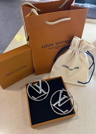 Луи виттон серьги / louis vuitton серьги кольцами
