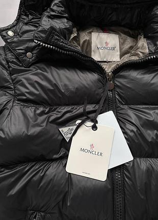 Куртка-пуховик moncler чорна 4