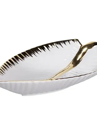 Блюдо сервировочное фарфоровое calla 35*18,5*5 см