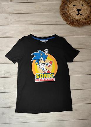 Футболка дитяча sonic чорна 7-8 років