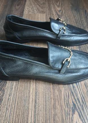 Zara кожаные женские лоферы 2