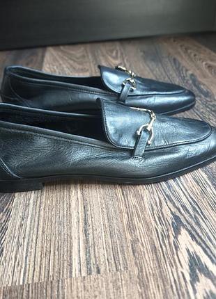 Zara кожаные женские лоферы 4