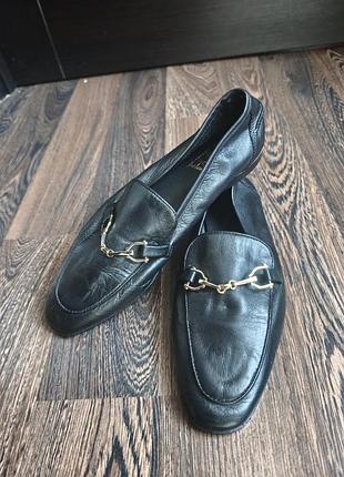 Zara кожаные женские лоферы 5