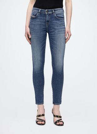 Женские джинсы скинни diesel slandy super-skinny, стрейч с модалом, размер w30 / l32