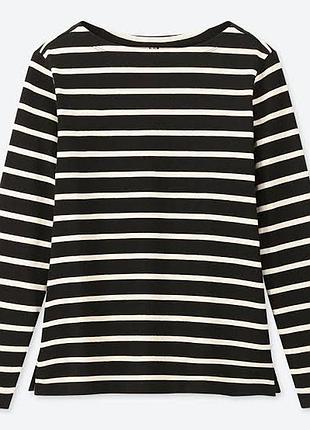 Женский полосатый лонгслив uniqlo