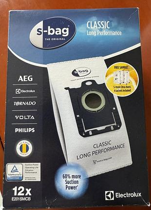 Мішки для пилососа electrolux s-bag classic long performance e201sm 11шт