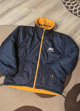 Двосторонній чоловічий пуховик helly hansen , розмір м