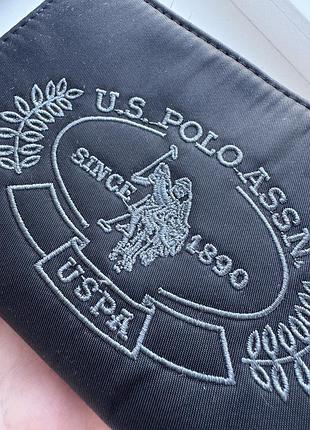 Гаманець унісекс u.s. polo assn. чорний текстильний