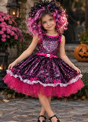 Шикарне дитяче плаття draculaura child costume monster high, блискавичне надсилання
