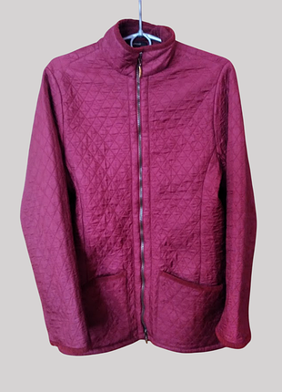 Стьобана куртка / жакет barbour (оригінал, бордовий колір)