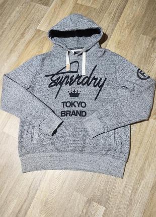 Мужское тёплое худи superdry , размер 2xl .