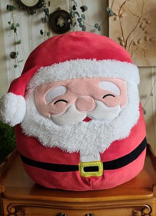 Мягкая игрушка-подушка сквишмаллов санта клаус / original squishmallows nick