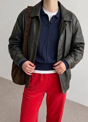 Преміальний вовняний пуловер-поло rabe з 100% вовни woolmark