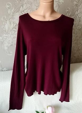 Лонгслив 30% шерсть+лиоцелл, la redoute, l