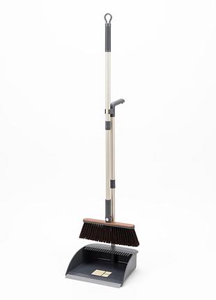 Набор для уборки щетка и совок с длинной ручкой 70 см yiwu hp-35015-69g