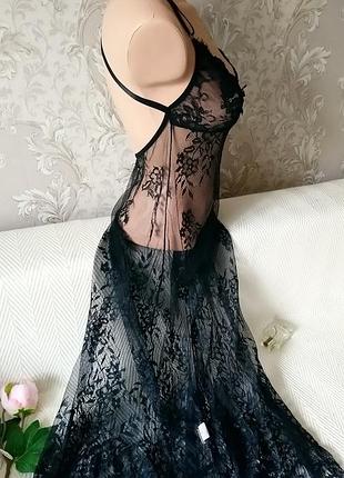Платье, комбинация кружевная, m/l 2